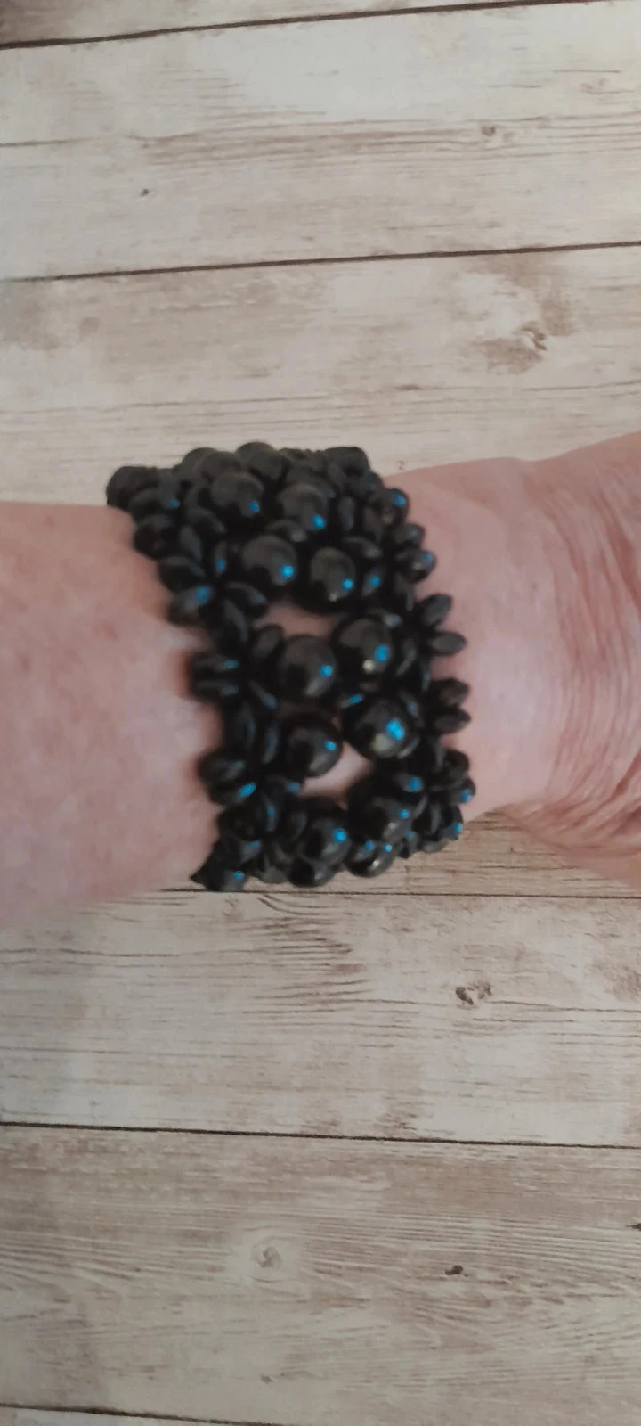 Pulsera de madera, color negro, Bohème – photo 4